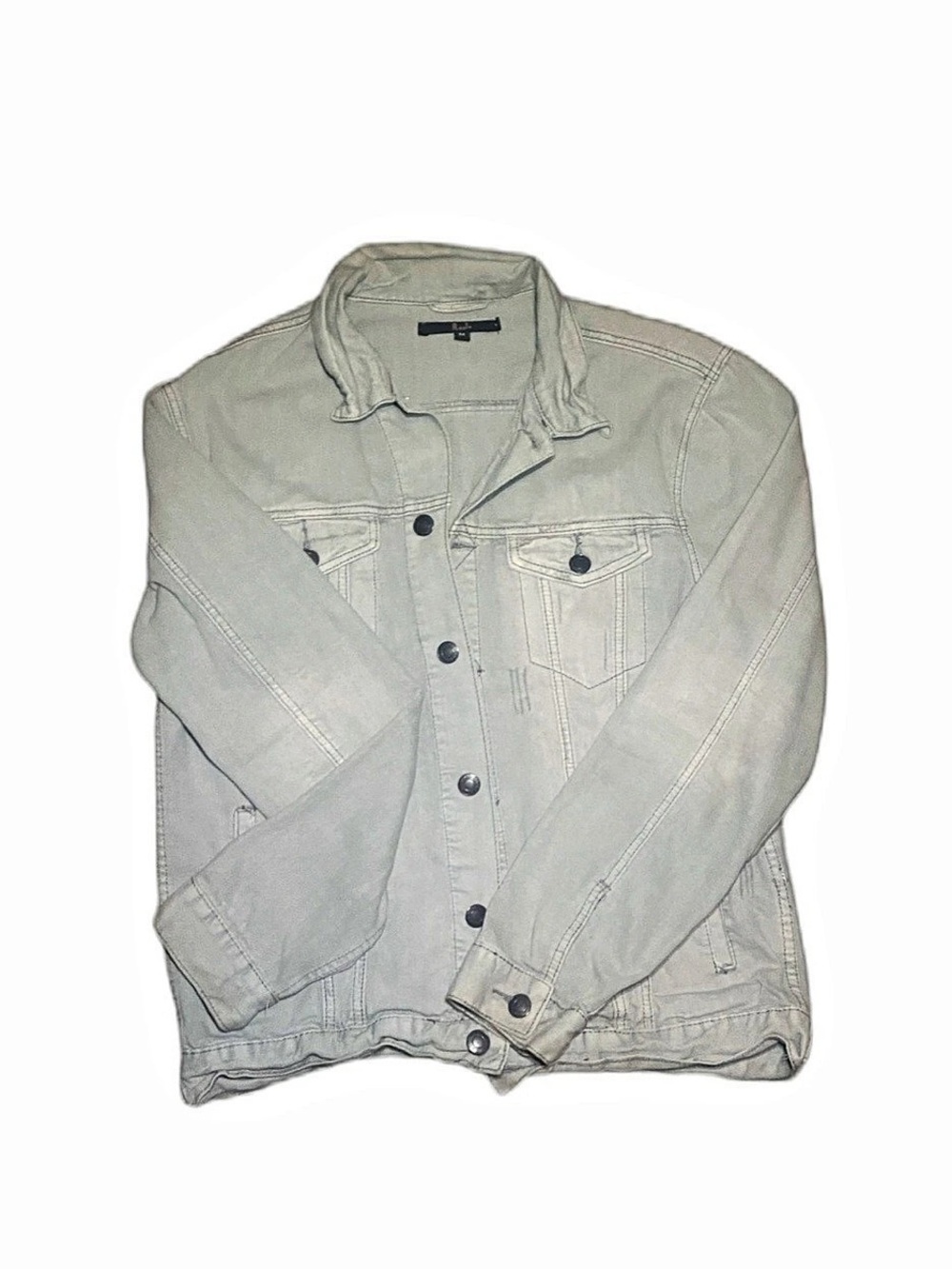 R.Sole Women's Jean Jacket in Gray Size Medium Like New